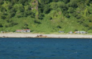 Akaiwa district seen from the sea