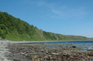 View toward Cape Shiretoko from Akaiwa