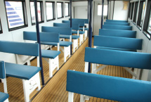 Spacious cabin. You can see the sea of ​​Rausu from the bench